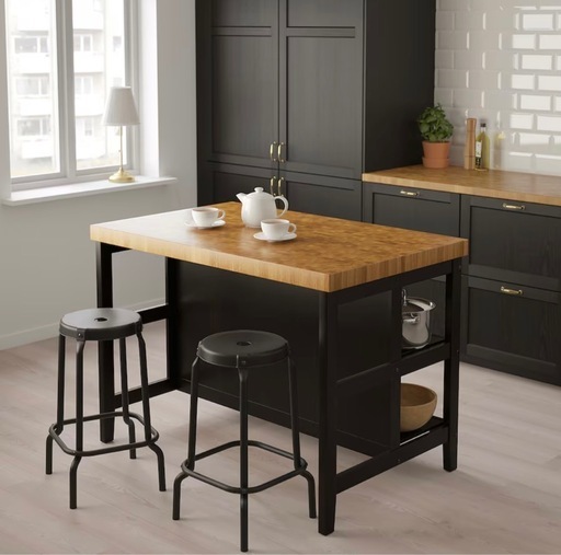セット販売　IKEA ヴァドホルマ カウンター＋カウンターチェア2脚セット
