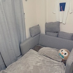 コアラマットレス　ソファーベッド　セミダブル　二人がけ　美品