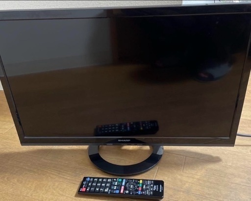 アンテナケーブル、分波器付　24インチ　SHARP液晶テレビ LC-24K40