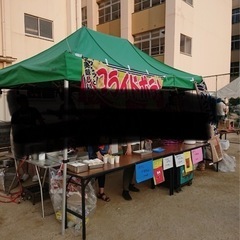 ワンタッチテント、グリーン