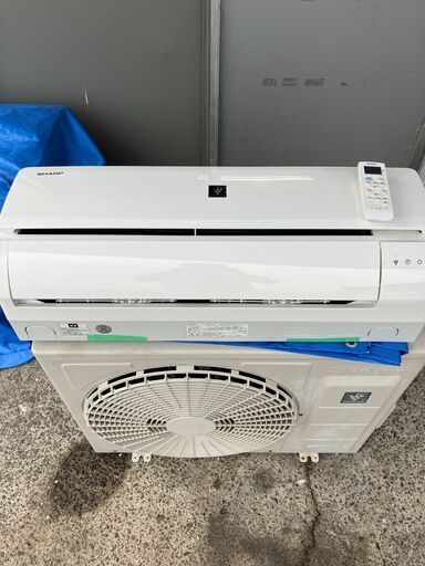 中古シャープ　エアコン　１８畳用　200Vエアコン　室内機分解高圧洗浄　動作確認済み　引き取りのみ