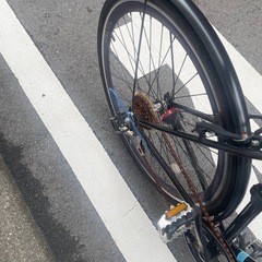 【購入者募集中】クロスバイク　700c　カゴ、鍵、ライト 付き　