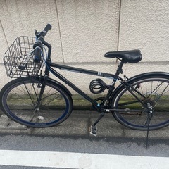 【購入者募集中】クロスバイク　700c　カゴ、鍵、ライト 付き　