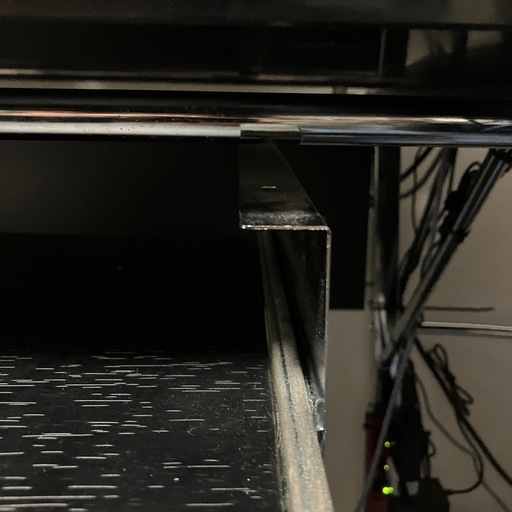 PCデスク　ガラス　L字テーブル