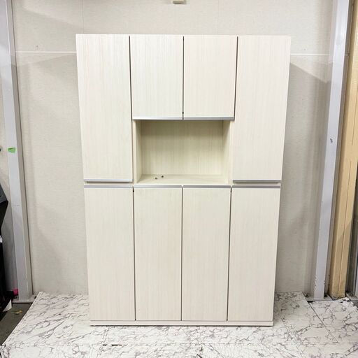 19698   8枚扉シューズボックス 靴箱 下駄箱 幅120   ◆大阪市内・東大阪市他 6,000円以上ご購入で無料配達いたします！◆ ※京都・高槻・枚方方面◆神戸・西宮・尼崎方面◆生駒方面、大阪南部方面　それぞれ条件付き無料配送あり！