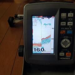 ホンデックス　PS-501CN GPS　レガー振動子ポール　中古セット