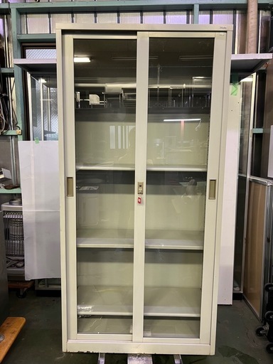 「引取限定」引違い書庫(ガラス戸) SG-306R LGY