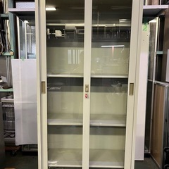 「引取限定」引違い書庫(ガラス戸) SG-306R LGY