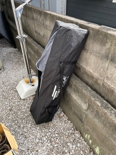 【取引決定】ワンタッチタープテント 3m fieldoor グレー　サイドシート付き