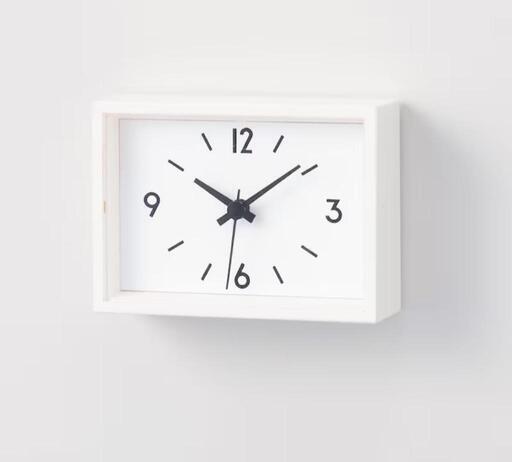 お値引き☆無印良品 駅の時計·ミニ ホワイト 中古☆お