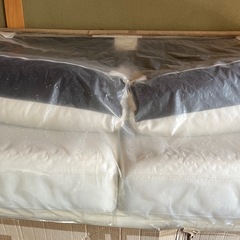 新品未使用　牛革　白ソファ3人掛け❣️