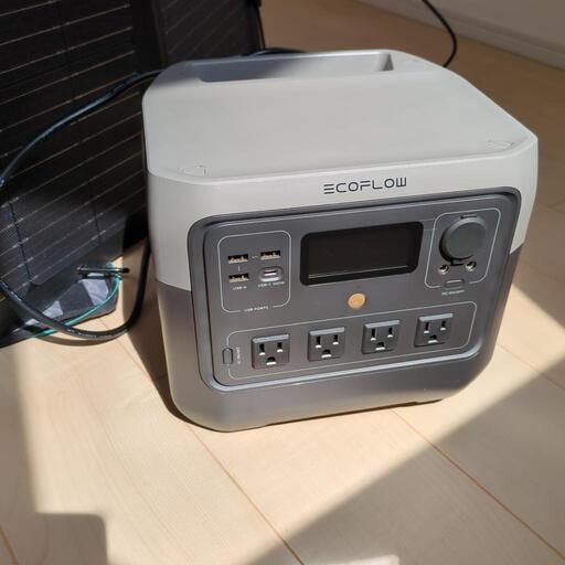 ソーラーパネル付きポータブル電源ECOFLOW