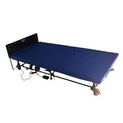 収納式電動リクライニングベッド・2モーター YMD-B02N BL ブルー