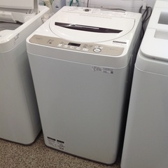 「ジモティー見た」で5％OFF！【6kg全自動洗濯機】6kg全自動洗濯機 SHARP シャープ ES-GE6D 6kg 2020年製:ホワイト
