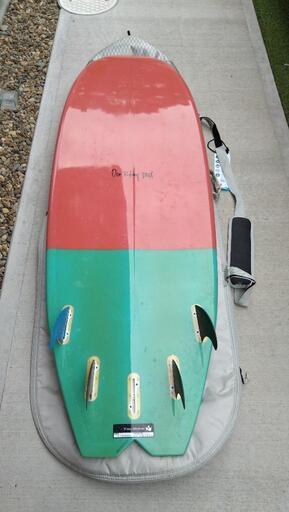 Three Weather Vertical ショートボード 小波 フィン付き 小波最適