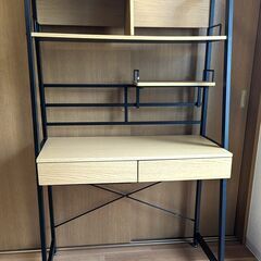 ニトリ 省スペースデスク ラボーロ 93 (RB001 93 LBR) ※ケーブルトレー