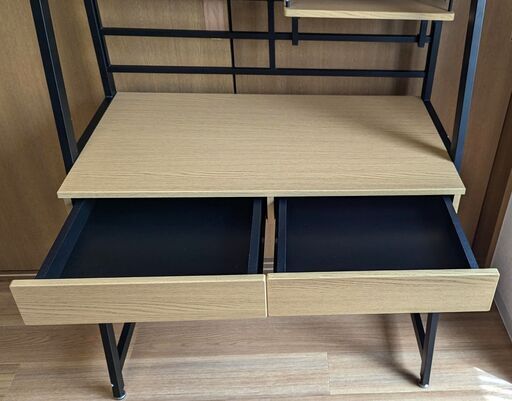 ニトリ 省スペースデスク ラボーロ 93 (RB001 93 LBR) ※ケーブルトレー