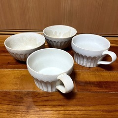 【ニトリ】4点セット　茶碗、スープカップ
