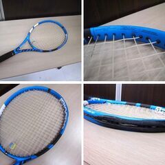 Babolat バボラ テニスラケット PURE DRIVE TEAM ブルー ラケットケース付属 中古 苫小牧西店