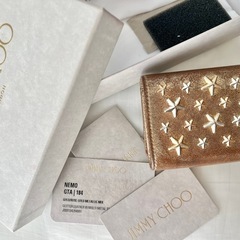 JIMMY CHOO ジミーチュウ　三つ折り財布