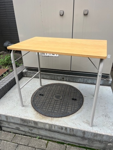 無印良品 スチールパイプ折りたたみテーブル