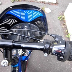 24インチ 子供用自転車 6段変速 ブルー カギ付き ジュニアサイクル