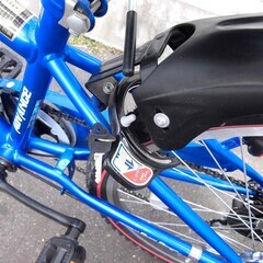 24インチ 子供用自転車 6段変速 ブルー カギ付き ジュニアサイクル