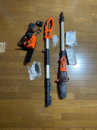 ヤードフォース高枝切りチェンソーとハンディーチェンソー