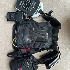 マズメ mazume MZLJ-592 ブラック×ホワイト　MZレッドムーン ライフジャケット ロックショアスペシャルⅢ J