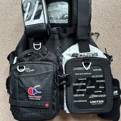 マズメ mazume MZLJ-592 ブラック×ホワイト　MZレッドムーン ライフジャケット ロックショアスペシャルⅢ J