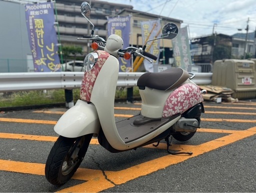 【花柄✨レアカラー】ホンダ スクーピー AF55 ピンク キャブ車両【ご成約でヘルメットプレゼント】