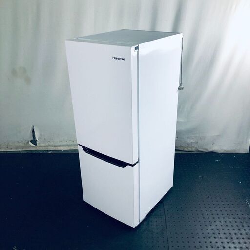 ID:rc12516 ハイセンス Hisense 冷蔵庫 一人暮らし 中古 2019年製 2ドア 150L ホワイト ファン式 右開き HR-D15C  【リユース品：状態B】【送料無料】【設置費用無料】
