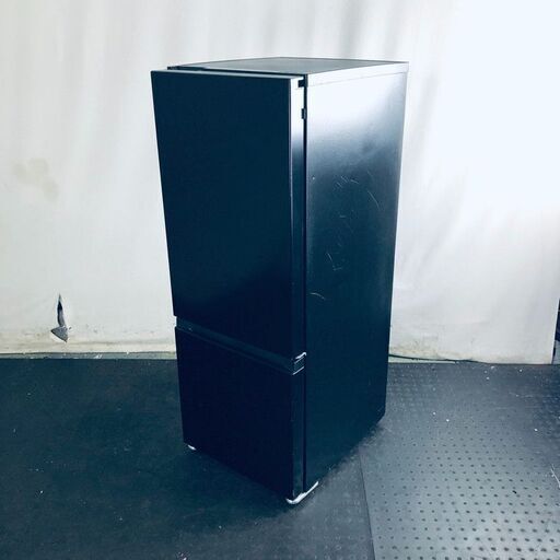 ID:re11064 TAGlabel 冷蔵庫 一人暮らし 中古 2022年製 2ドア 162L ブラック ファン式 右開き AT-RF160-BK  【リユース品：状態B】【送料無料】【設置費用無料】
