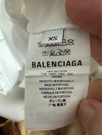 バレンシアガ BBロゴプリント Tシャツ サイズXS BALENCIAGA BBロゴ