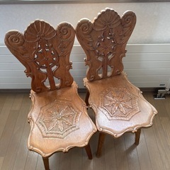 木彫 椅子(家具)の中古が安い！激安で譲ります・無料であげます 