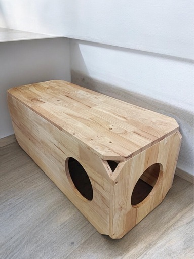 ［八4710］〈美品〉キャットハウス　ナチュラルシグネチャー　ペットベンチ