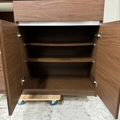 19712 大川家具 3枚扉キッチンボード 幅115 ◇大阪市内・東大阪市他 