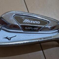 MIZUNO MP-59アイアン チタン内蔵マッスルバック セミキャビティ ミズノ名器アイアン7本セット