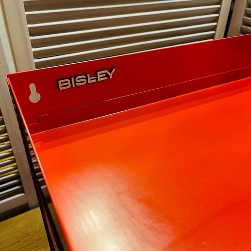 【池上店】  ビスレー　BISLEY スチール製　レターラック　ラック　レッド　赤　5段　スチール　書類　ケース　書類ケース　ドキュメントケース　ドキュメント　ケース　検　ビズレー　廃番品　廃盤品　希少　レア