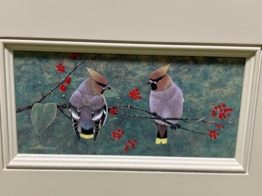 絵画　野鳥画　山本正臣作