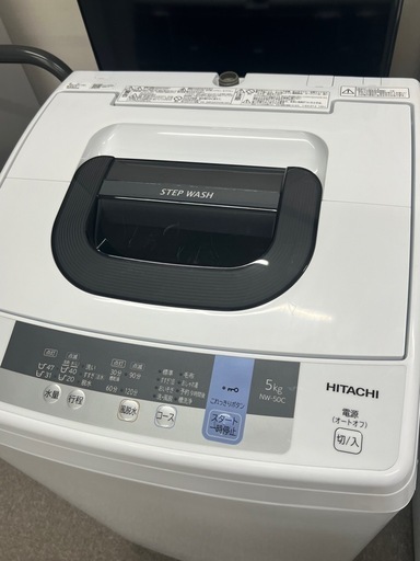 HITACHI NW-50C 洗濯機　年製2019 5kg 動作品