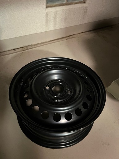 ホンダフィットGR3新車外し 15インチスチールホイール 4本セット 新車