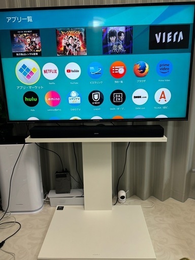 早い方に決定します♪テレビとスタンドとスピーカーのセットです。組み立て済み
