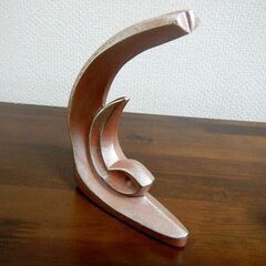  ◆小林尚珉 工芸品 飛躍兎文置物 金工 中古品