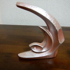  ◆小林尚珉 工芸品 飛躍兎文置物 金工 中古品