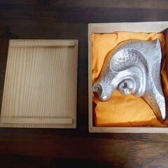  ◆小林尚珉 工芸品 申文置物 金工 中古品