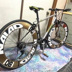BALBOAクロスバイク27インチSHIMANO 21段変速、ディープホイール