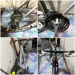 BALBOAクロスバイク27インチSHIMANO 21段変速、ディープホイール