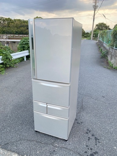 ☘️大阪市から阪南市まで配達設置無料東芝冷蔵庫自動製氷427Ｌ保証有り