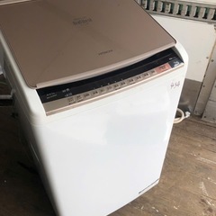 NO 454 配送無料　保証付き  日立 HITACHI ビートウォッシュ 洗濯乾燥機 （8kg） シャンパン BW-DV80A N